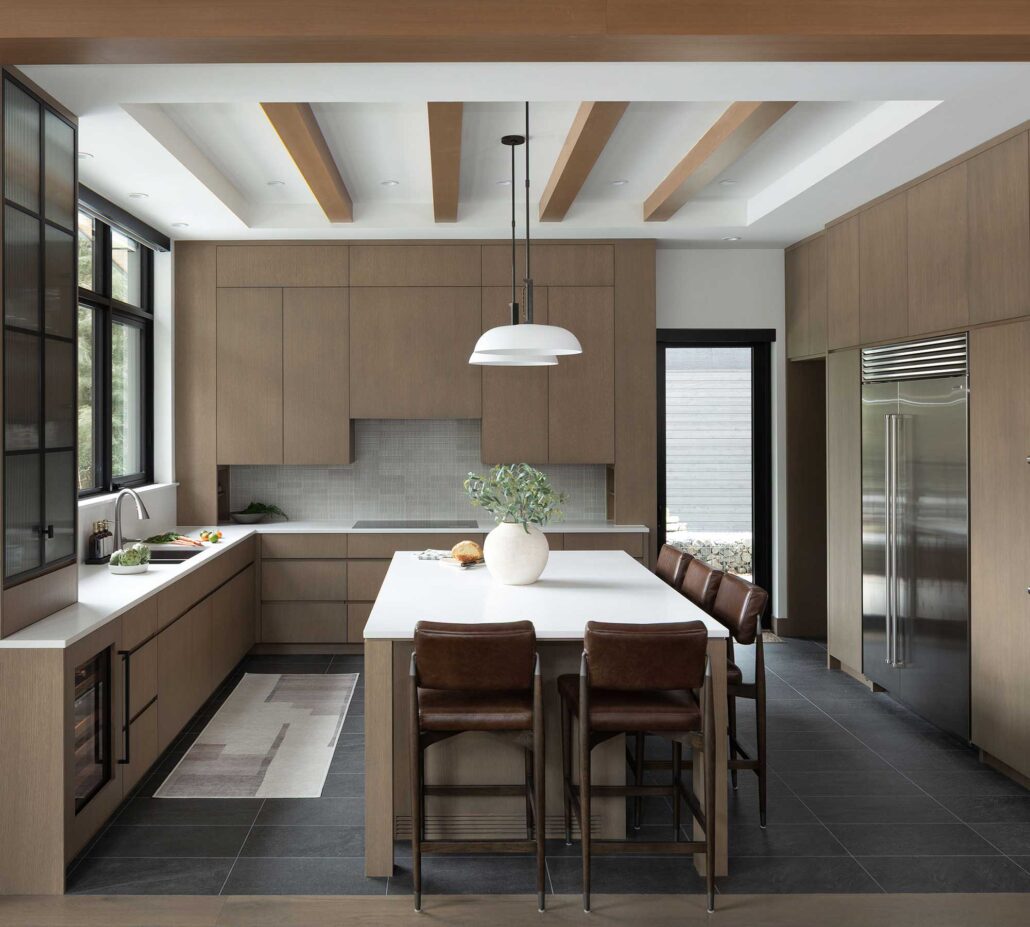 wooden kitchen in cypress place